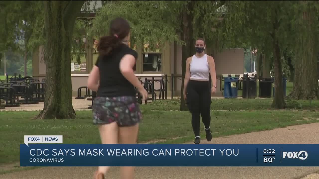 CDC: masks help prevent infection as well as spread of COVID