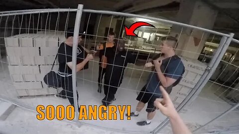 CAUGHT BY VERY ANGRY FRENCH SECURITY GUARD IN PARIS!