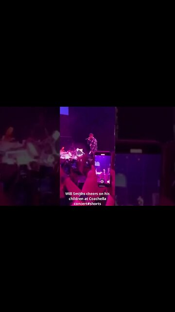 Will Smiths cheers on his children at Coachella concert#shorts #willsmith #coachella