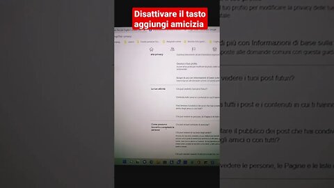 Disattivare il tasto aggiungi amicizia | spiegato semplice