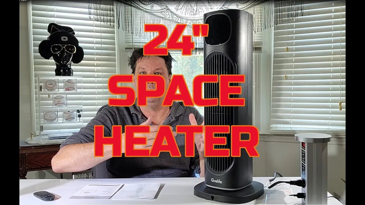 Works Great! Grelife 24in Space Heater With Remote and Night Light