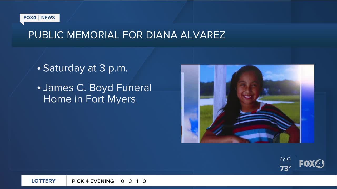 Public memorial service for Diana Alvarez to be held Saturday