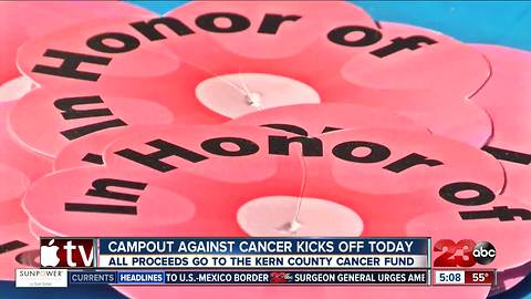 5th Annual Campout Against Cancer kicks off today