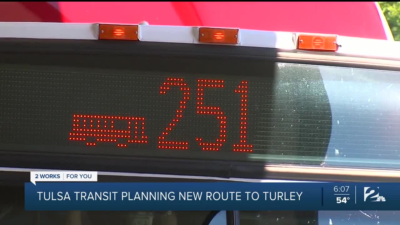 Tulsa Transit planning new route to Turley