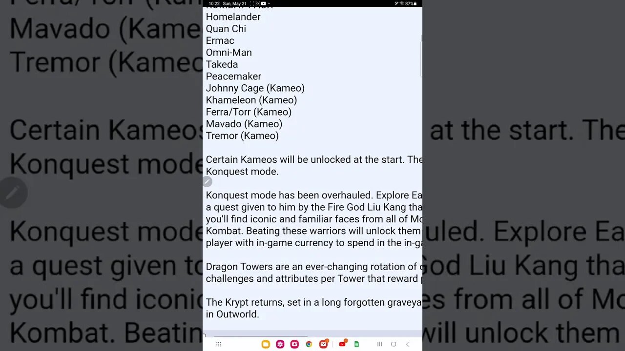 mortal kombat 1 roster and modes leaked