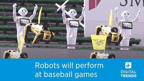 Robots are performing at spectatorless baseball games in Japan