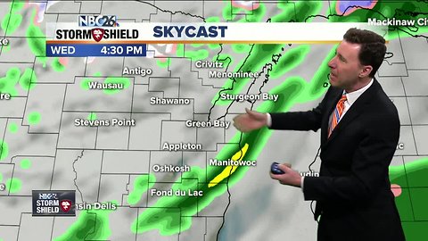 Michael Fish's NBC26 Storm Shield weather forecast