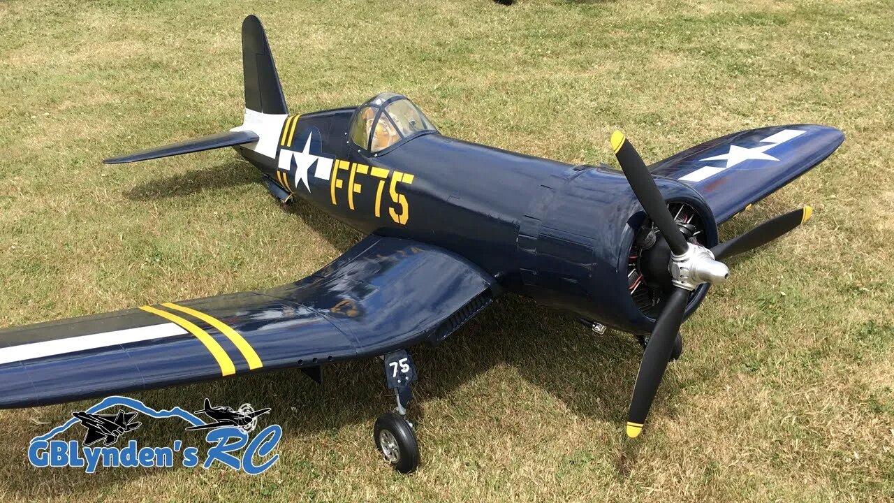 Bryan's Giant Scale Top Flite F4U Corsair WWII Warbird At Warbirds Over Whatcom