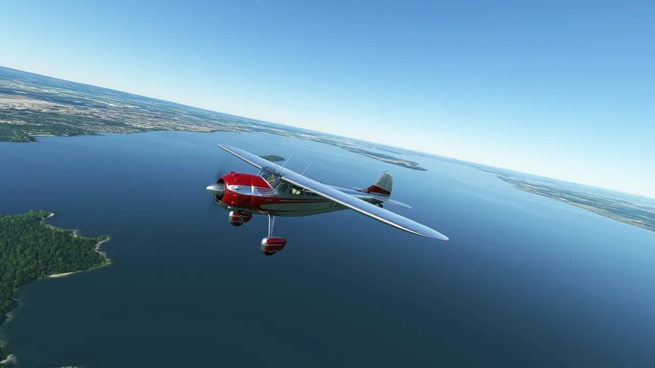 First Flight - Cessna 195 Businessliner