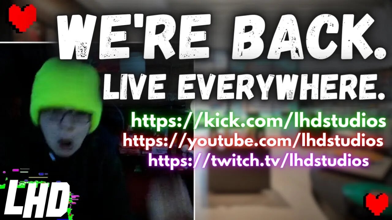 WE BACK!! - [ CHILLSTREAM ] (LIVE ON TWITCH, YOUTUBE & KICK + MORE)