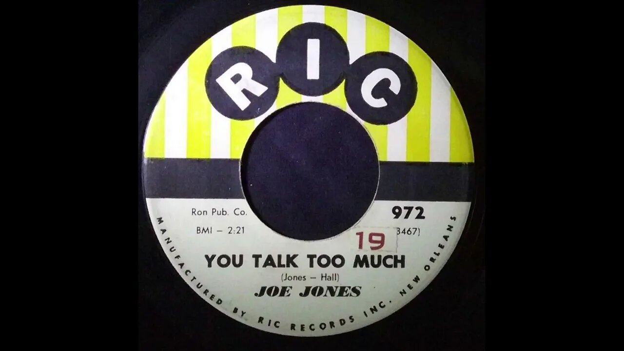 Joe Jones - You Talk Too Much