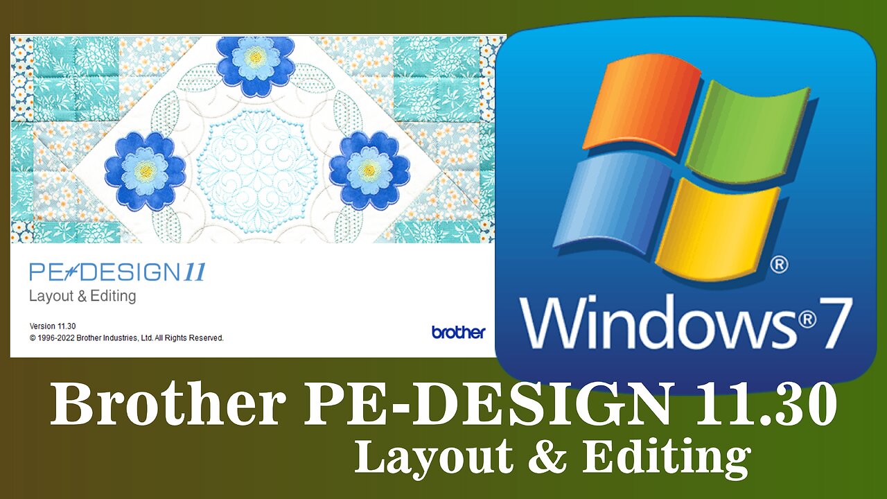 Brother PE-DESIGN 11.30 Layout & Editing - Windows 7