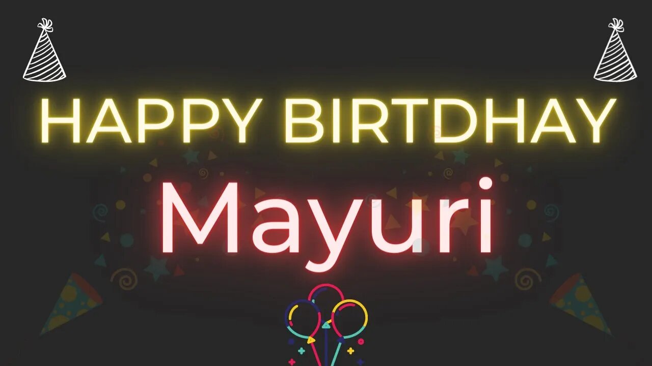 Happy Birthday to Mayuri - Birthday Wish From Birthday Bash