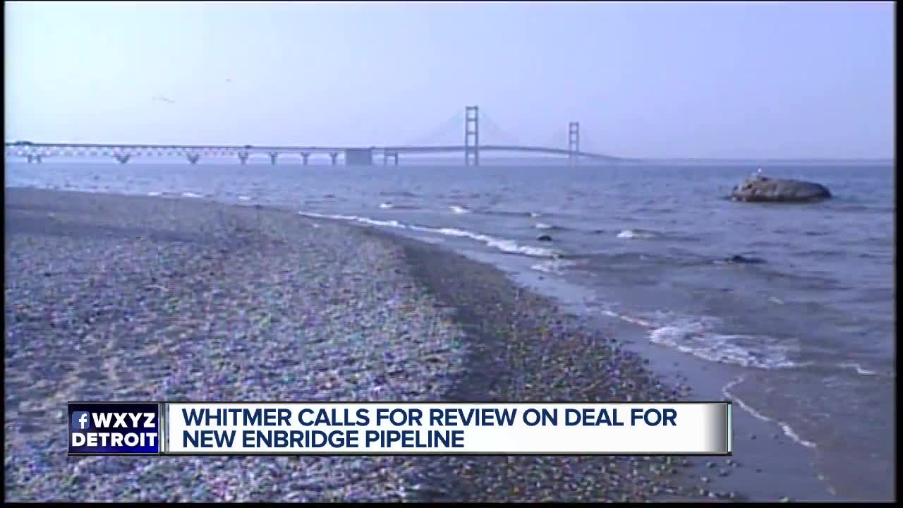 Gov. Whitmer calls for review on new En bridge Pipeline deal