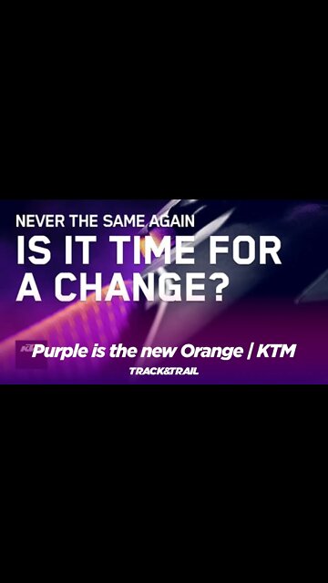 Purple is the new Orange | KTM