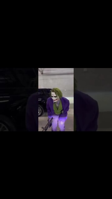 Diddy dressed up as the Joker for Halloween