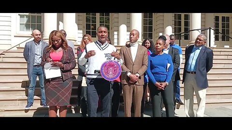 The #standwithhaiti Rally/Press Conference City Hall Steps Hosted Louis-Vanel-Osse-Joseph-Williams