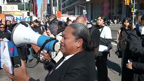 The Nail Salon Worker March in Bryant Park to union square 3/29/23 @CentralLaborNYC @NYSAFLCIO