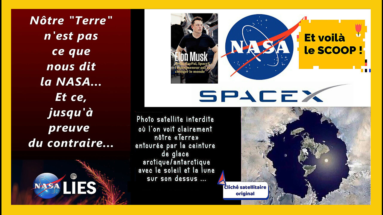 Nôtre "Terre" n'est pas ce que l'on nous fait croire...Le cliché satellitaire XSpace semble être une preuve de plus ! (Hd 1080) Voir descriptif