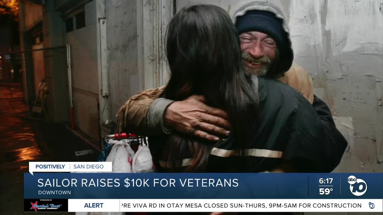Sailor raises $10,000 for veterans