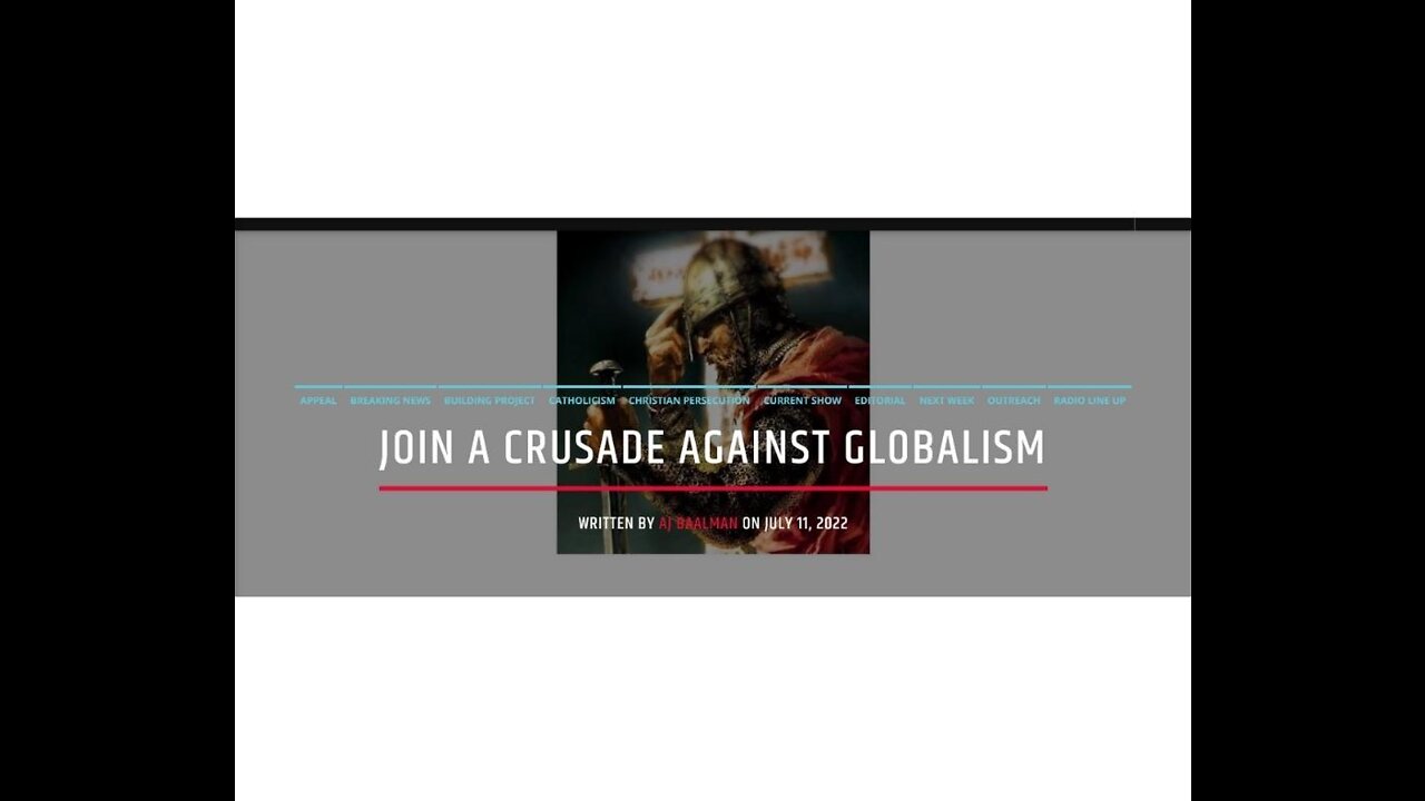 Join A Crusade Against Globalism