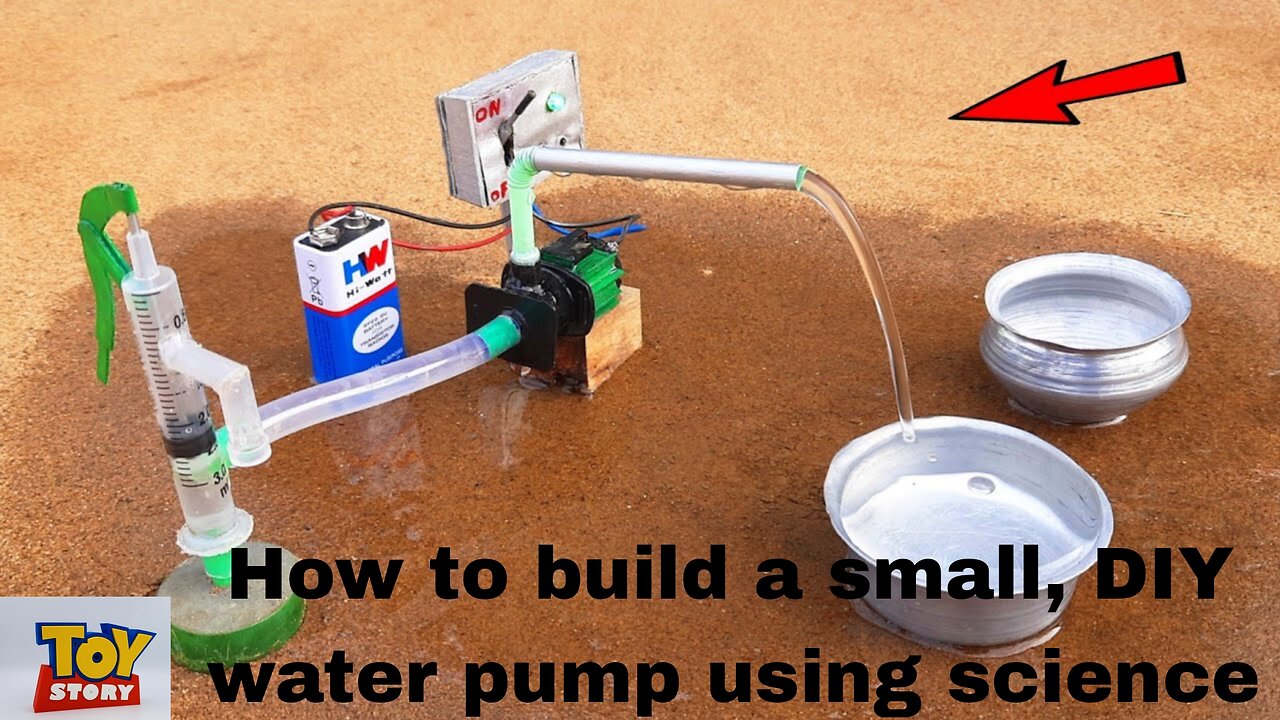 How to build a small, DIY water pump using science