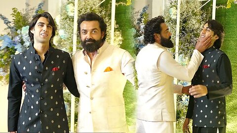 When Bobby Deol Introduced Most Handsome Deol of All His Son Aryaman Deol At Sangeet Ceremony