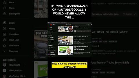 Don't Fall For These Trading Videos On YouTube/Google.