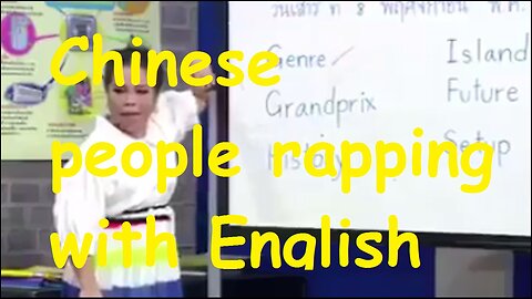 Chinese people rapping with English hahahaha