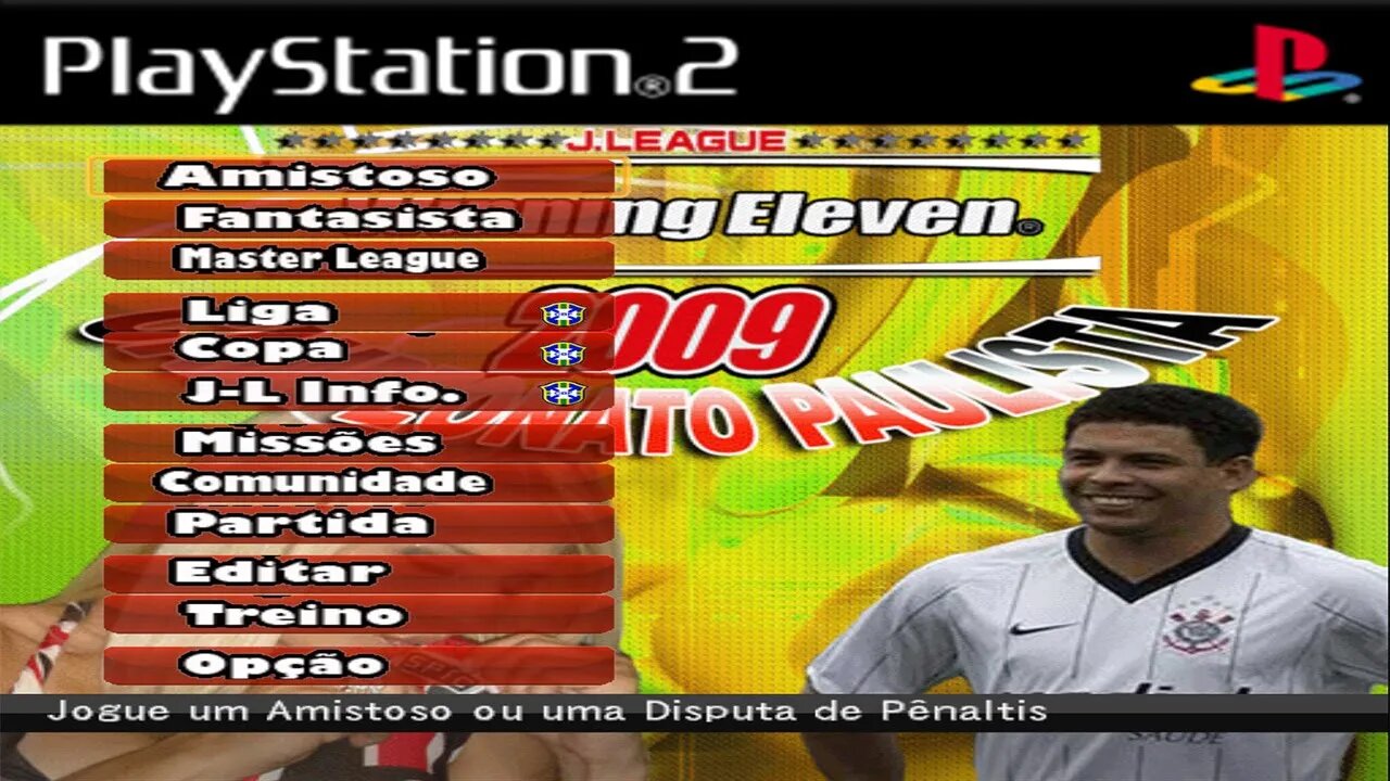 BOMBA PATCH (PS2) WINNING ELEVEN J.LEAGUE 2009 PAULISTÃO PLAYSTATION 2