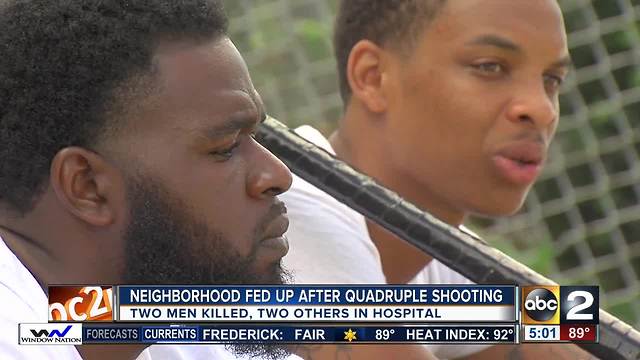 2 dead 2 hurt in quadruple shooting inNortheast Baltimore