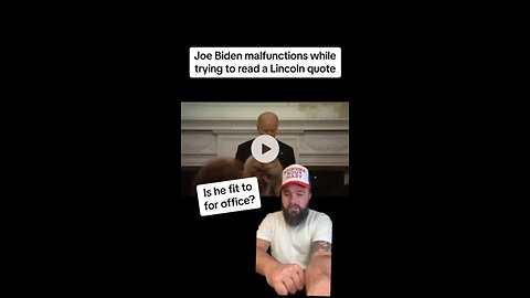 Joe Biden malfunctions during governors ball while attempting to quote President Lincoln