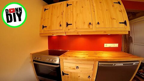 Affordable DIY Solid Wood Blacksmith Cupboards - Sauna House Build #8