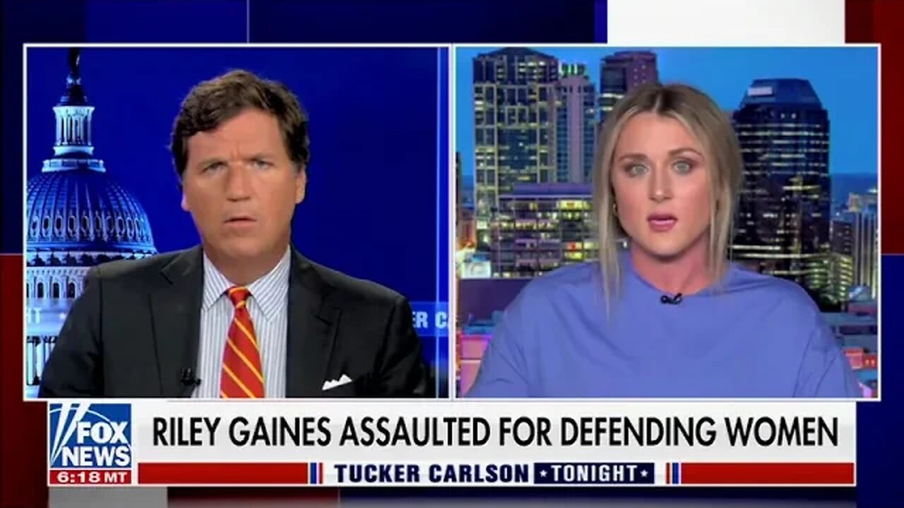 Riley Gaines to Tucker: This does not deter me, this does not silence me