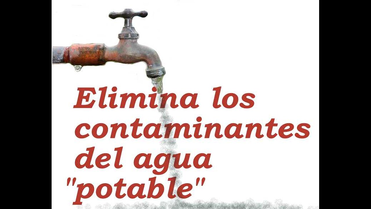 Prueba que revela cantidades de contaminantes en el agua "potable" del grifo.