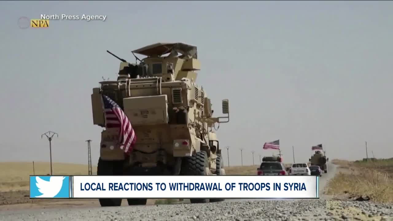 Local reactions to withdrawal of U.S. troops in Syria