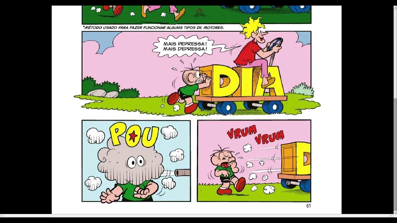 Cebolinha Em Eu Preferia Um Dia Parado [Pause o Vídeo Caso Não Consiga Ler]