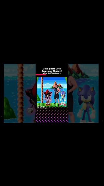 GET a PHOTO with SONIC AND SHADOW KIDS SELF DEFENCE Fitness, confidence + resilience development