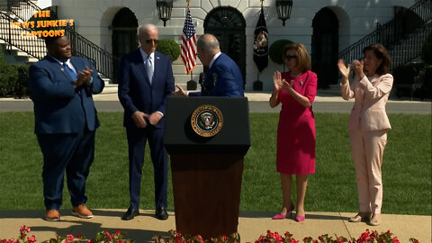 Dems celebrate the "incredible" reduction act.
