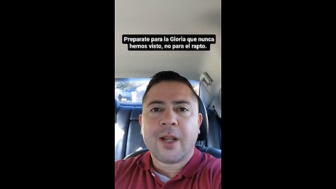 No te prepares para el rapto sino para la gloria de Dios mas grande en la historia!