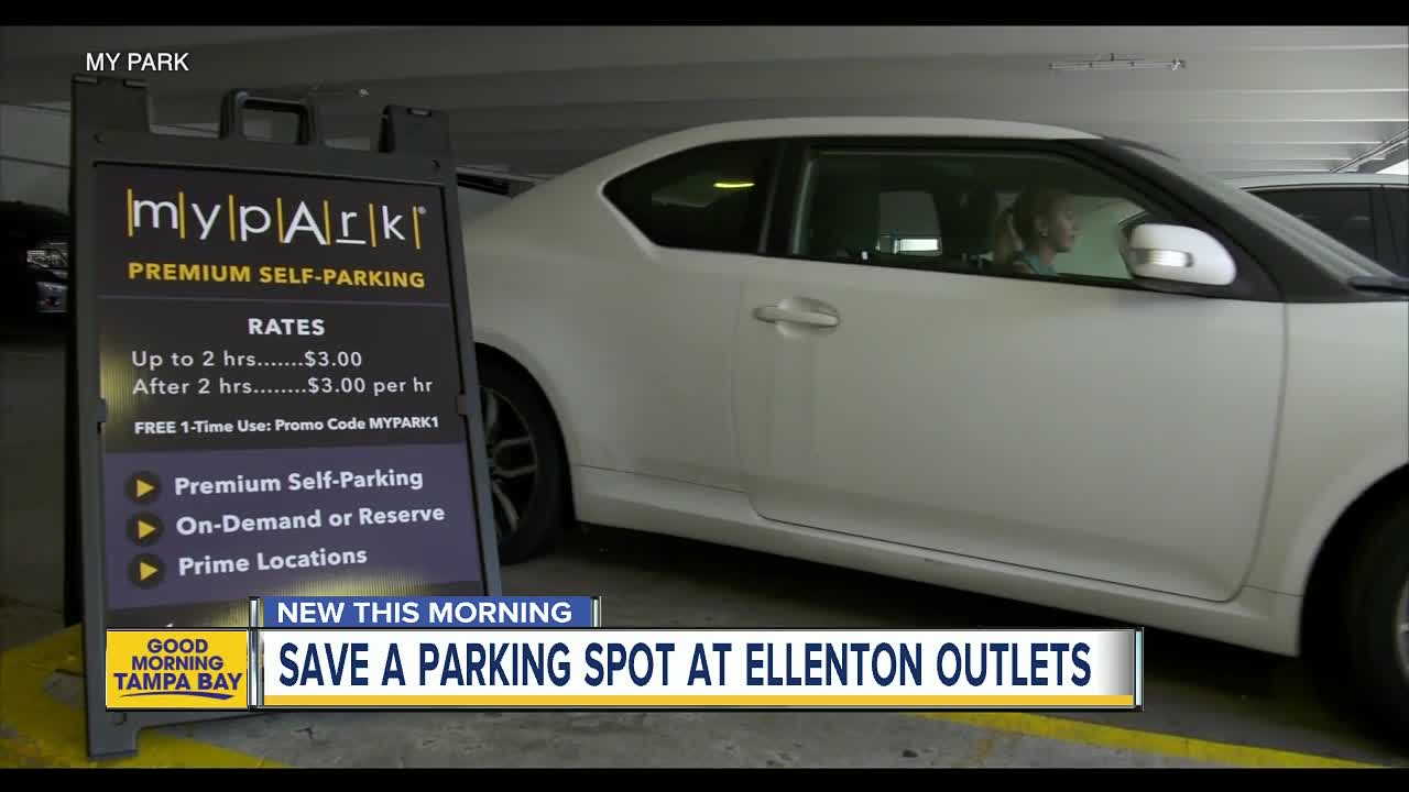 How to save a parking spot at the Ellenton Premium Outlets