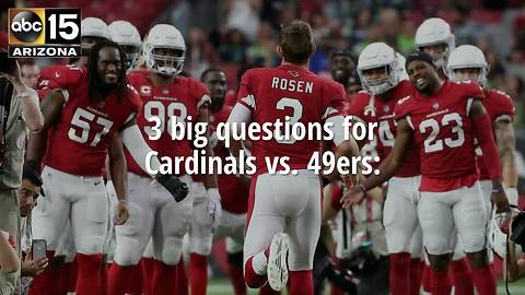 3 big questions for Cardinals vs. 49ers - ABC15 Sports