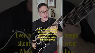 ♪Scripture2Music♪ Proverbs 17:28 #shorts #bible verse