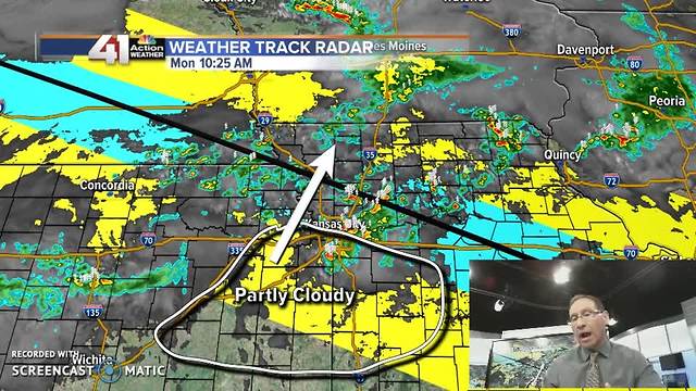 Thunderstorms roll through making way for the Eclipse