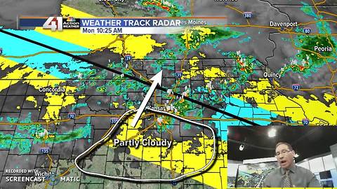 Thunderstorms roll through making way for the Eclipse