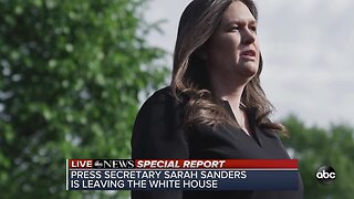 White House press secretary Sarah Sanders leaving job at the end of June