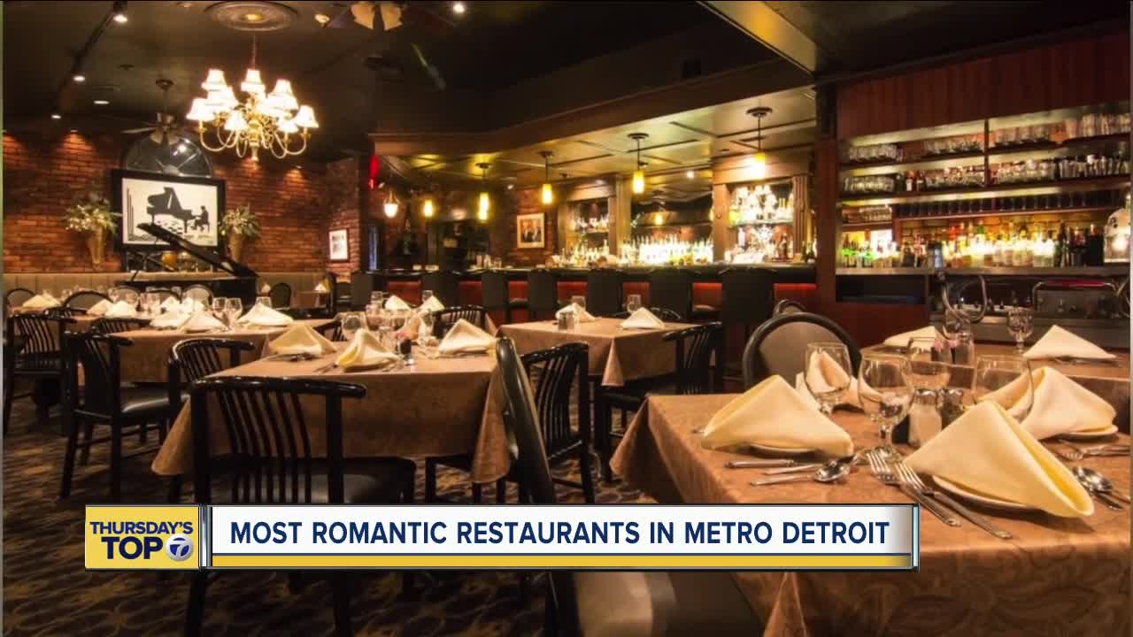 Thursday's Top 7: Most romantic restaurants in metro Detroit