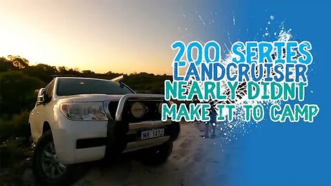 200 Series Toyota Landcruiser nearly didn't make it to camp - Off Road 4x4 Recovery