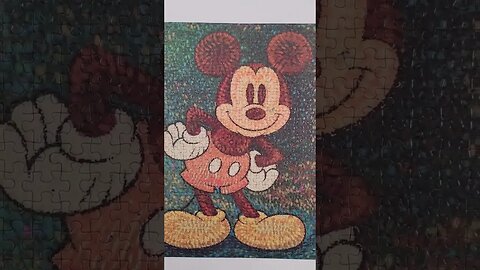 Mickey Mouse tiny piece puzzle! #puzzle #shorts #mickeymouse #jigsawpuzzles