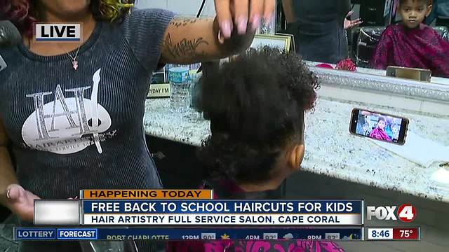 Salon in Cape Coral offers free back to school hair cuts